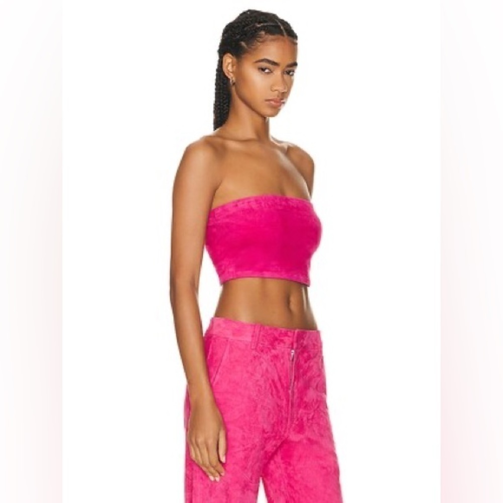 New! SPRWMN Suede Micro Tube Top in Pink 🩷 Small NWT! - Picture 6 of 16